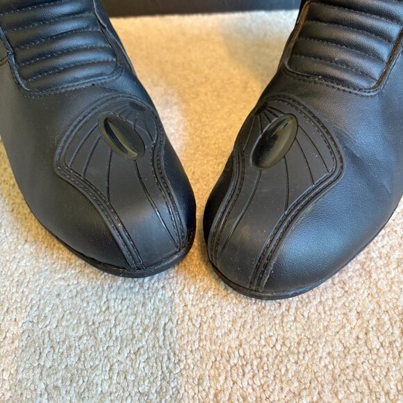 Bilt Armored Motorcycle Boots Men's Size 11 Black Leather Side zip - Picture 5 of 12